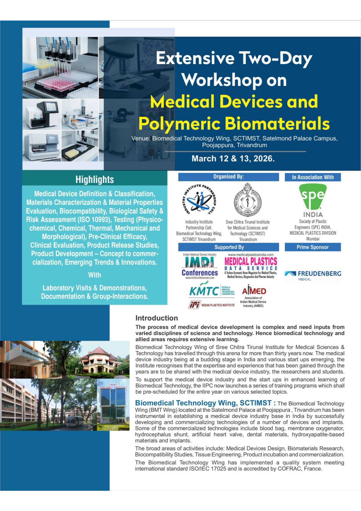 Two-Day Workshop on Medical Device Development